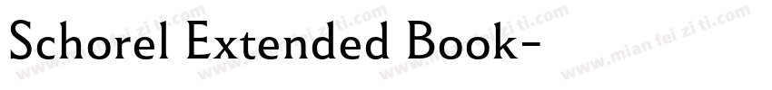 Schorel Extended Book字体转换